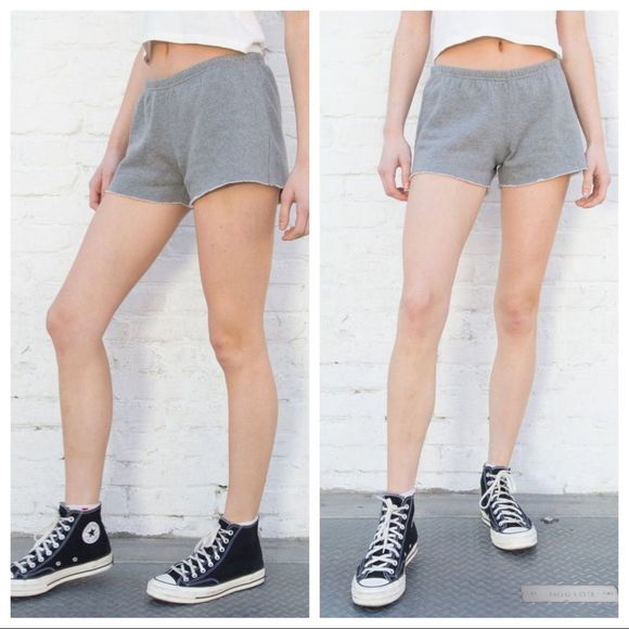 Brandy Melville Pants - Brandy Melville Emery Grey Sweat Shorts Super Soft Sweatshorts Small